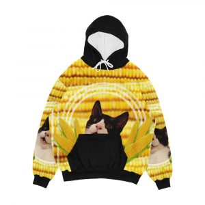 Cats Want The Corn Men's All-Over-Print Hoodie