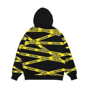 Alternative view of Caution Tape Men's All-Over-Print Hoodie