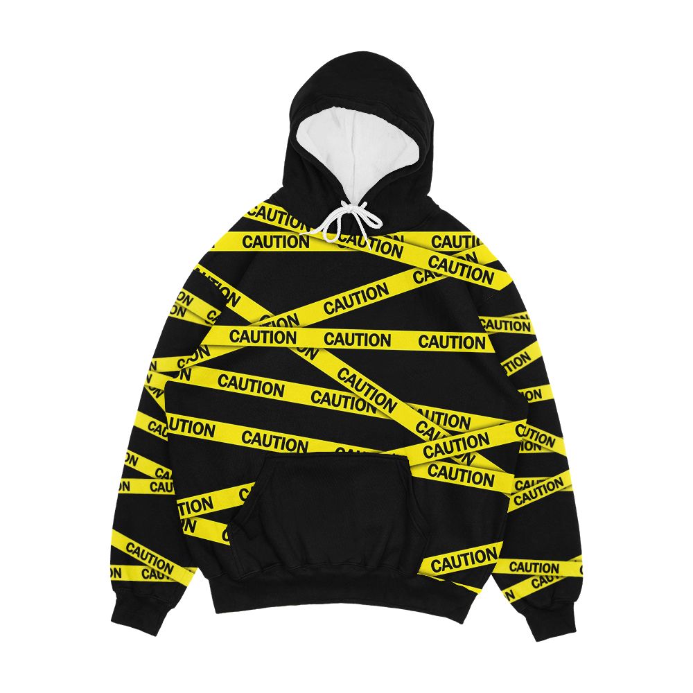 Caution Tape Men's All-Over-Print Hoodie