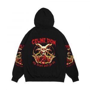 Alternative view of Celine Dion My Heart Will Go On Metal Restyle Men's All-Over-Print Hoodie