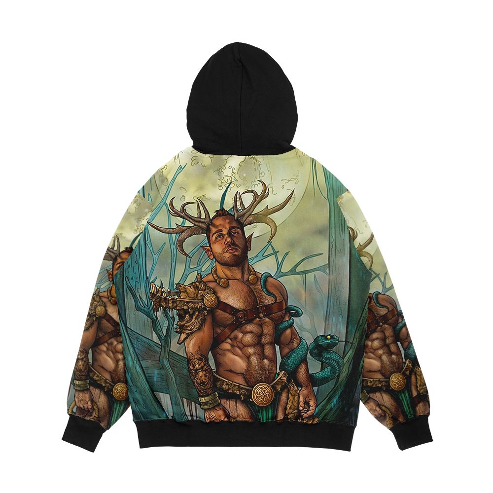 Cernunnos Men's All-Over-Print Hoodie - Image 2