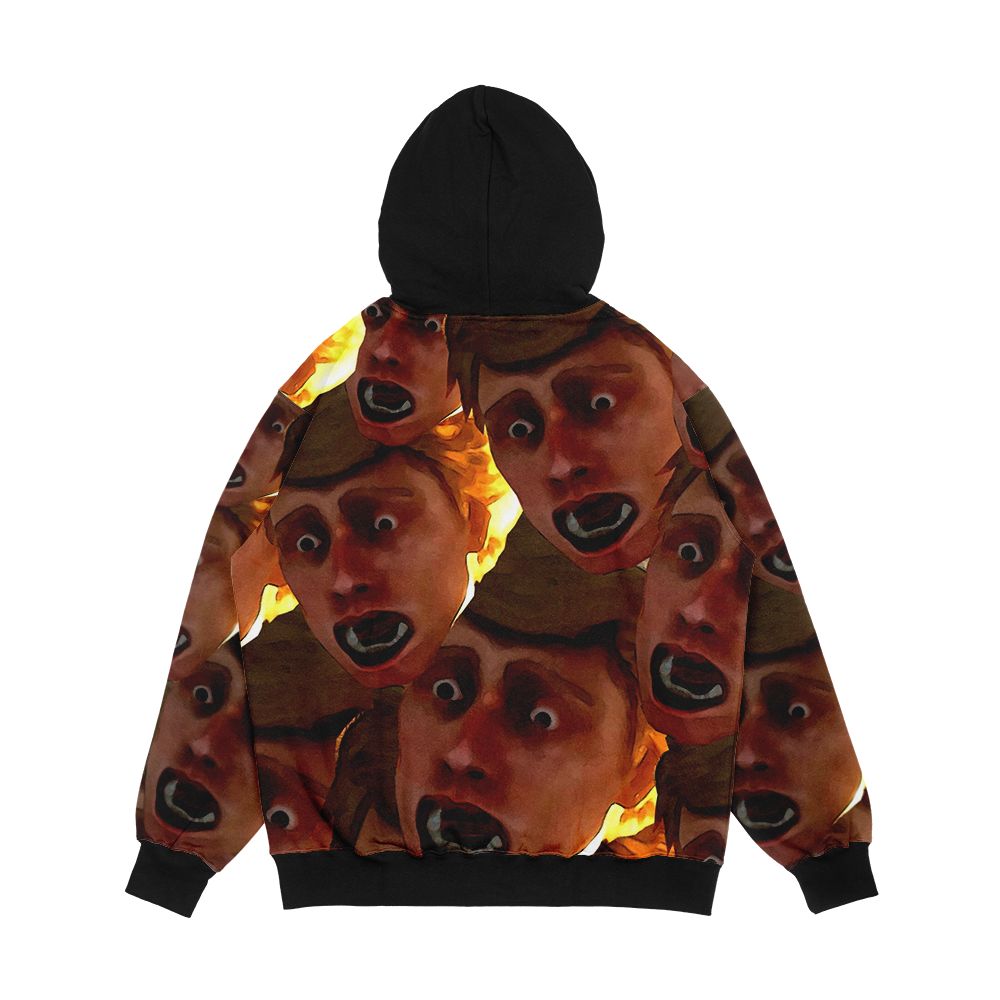 Chad Is Afraid Men's All-Over-Print Hoodie - Image 2