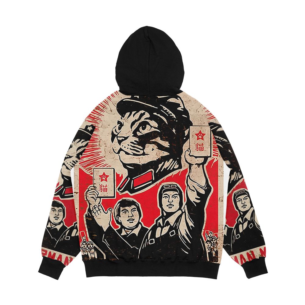 Chairman Meow Kittens Of The World Unite Men's All-Over-Print Hoodie - Image 2