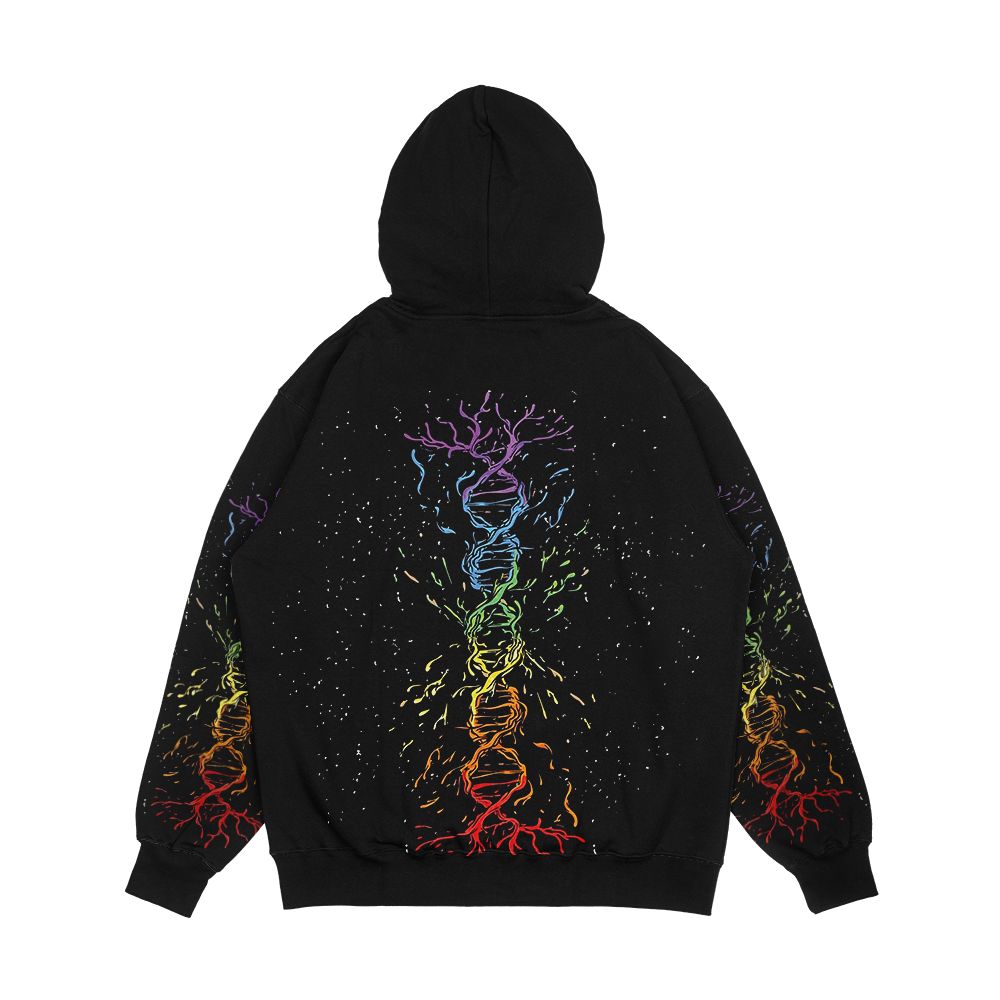 Chakra Meditation Men's All-Over-Print Hoodie - Image 2