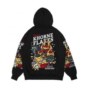 Alternative view of Chaos Khorne Flakes Men's All-Over-Print Hoodie