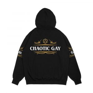 Alternative view of Chaotic Gay Alignment Tabletop Rpg Gaming Men's All-Over-Print Hoodie