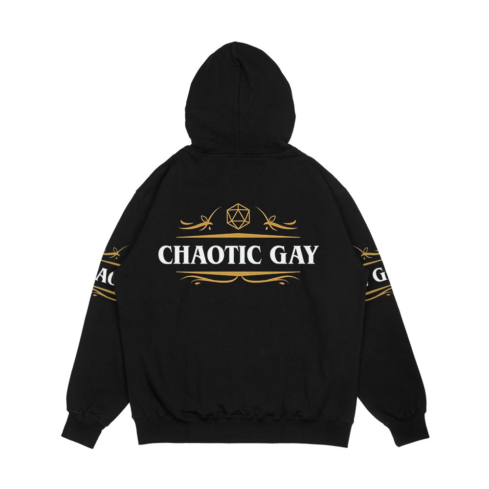 Chaotic Gay Alignment Tabletop Rpg Gaming Men's All-Over-Print Hoodie - Image 2