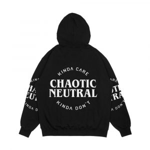 Alternative view of Chaotic Neutral Alignment Kinda Care Kinda Don And 39't Funny Quotes Men's All-Over-Print Hoodie