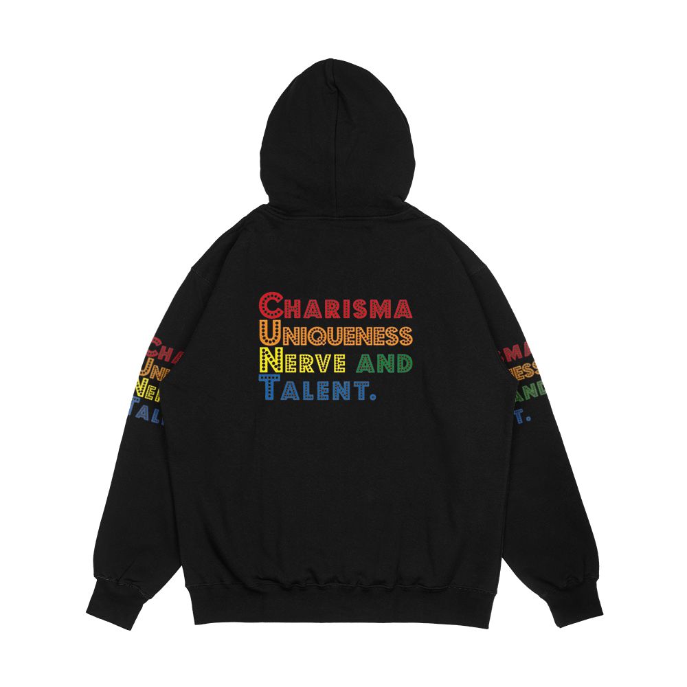 Charisma Uniqueness Nerve And Talent Drag Race Men's All-Over-Print Hoodie - Image 2
