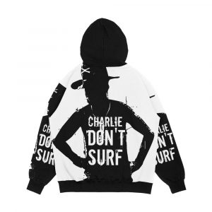 Alternative view of Charlie Don T Surf Men's All-Over-Print Hoodie