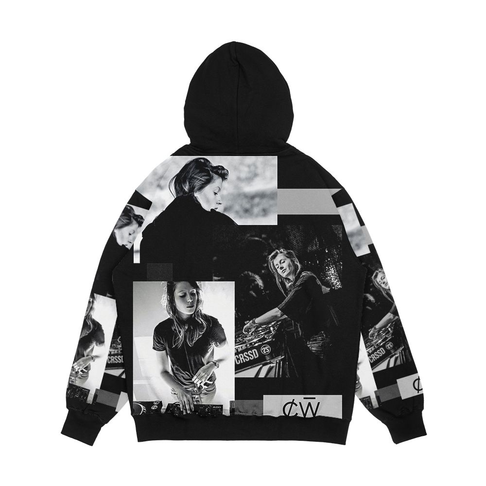 Charlotte De Witte Black And White Men's All-Over-Print Hoodie - Image 2