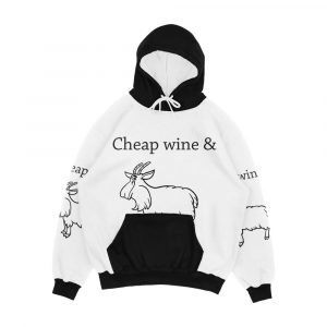Cheap Wine And A Three Legged Goat Men's All-Over-Print Hoodie