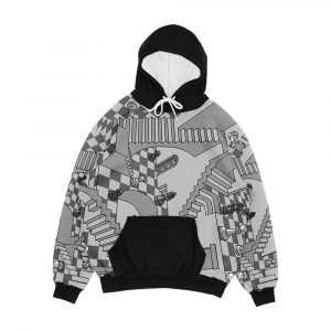 Check Dimension Men's All-Over-Print Hoodie