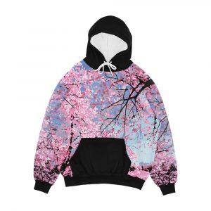 Cherry Blossoms Men's All-Over-Print Hoodie