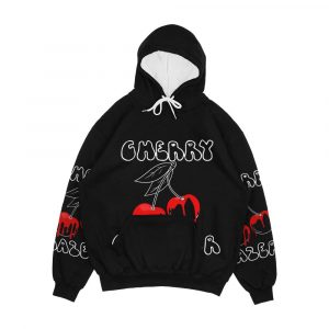 Cherry Glazerr Glazed Cherries Dark Men's All-Over-Print Hoodie