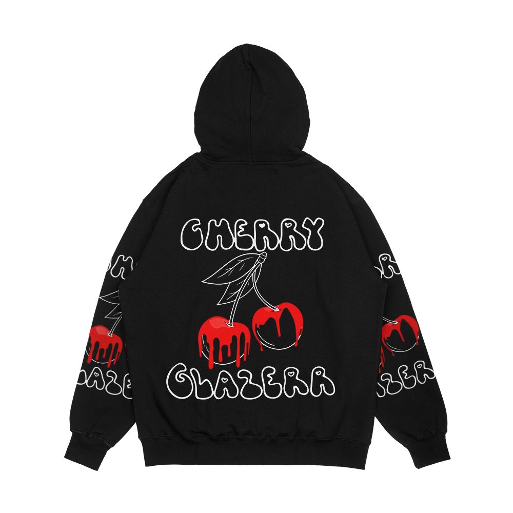 Cherry Glazerr Glazed Cherries Dark Men's All-Over-Print Hoodie - Image 2