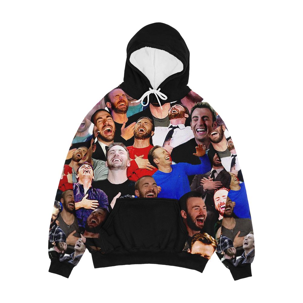 Chris Evans Laughing Men's All-Over-Print Hoodie