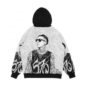 Alternative view of Chris Motionless 570 Men's All-Over-Print Hoodie