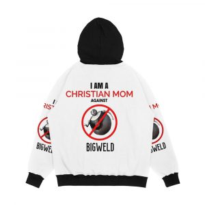 Alternative view of Christian Mom Against Bigweld Men's All-Over-Print Hoodie