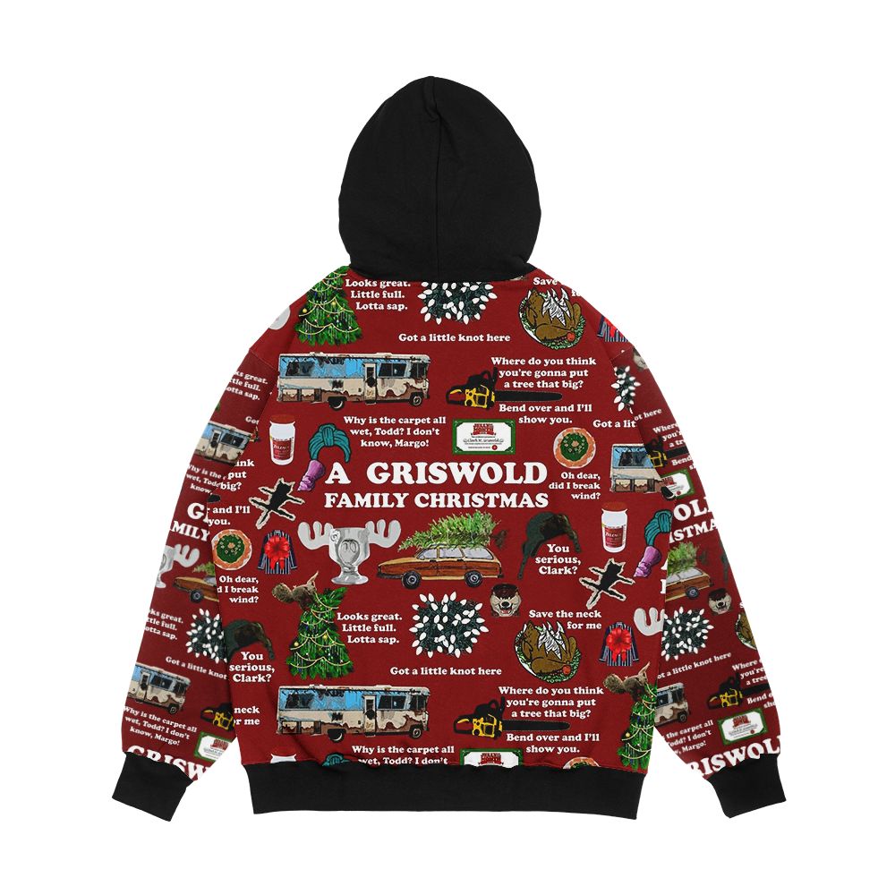 Christmas Vacation Collage Men's All-Over-Print Hoodie - Image 2