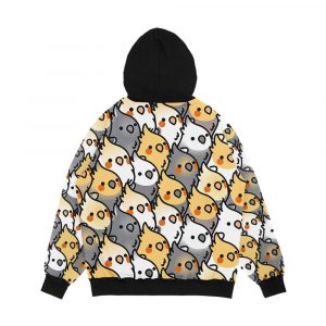 Alternative view of Chubby Cockatiel Party Men's All-Over-Print Hoodie