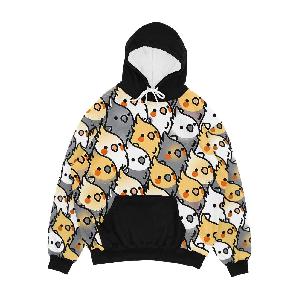 Chubby Cockatiel Party Men's All-Over-Print Hoodie