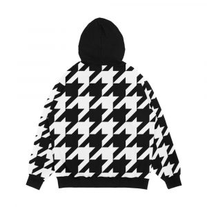Alternative view of Classic Houndstooth Large Print Men's All-Over-Print Hoodie