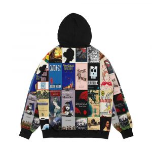Alternative view of Classic Literature Book Covers Men's All-Over-Print Hoodie