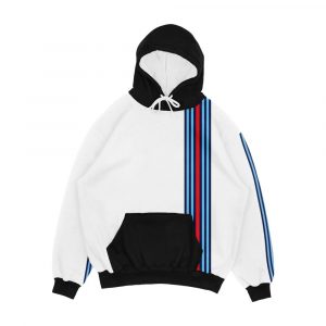 Classic Racing Stripes Men's All-Over-Print Hoodie