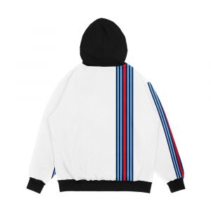 Alternative view of Classic Racing Stripes Men's All-Over-Print Hoodie