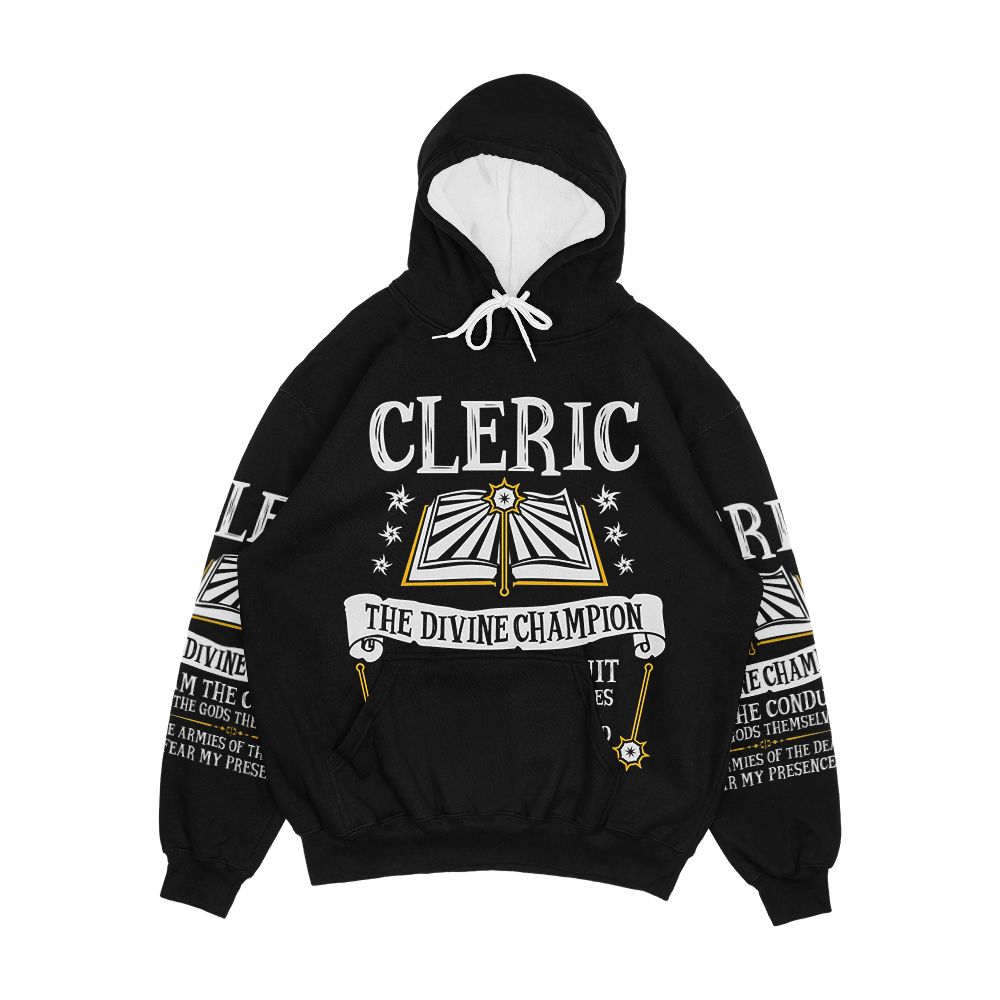 Cleric The Divine Champion Dungeons And Dragons Black Men's All-Over-Print Hoodie