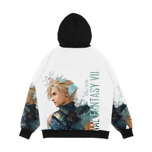 Alternative view of Cloud Strife Final Fantasy 7 Men's All-Over-Print Hoodie