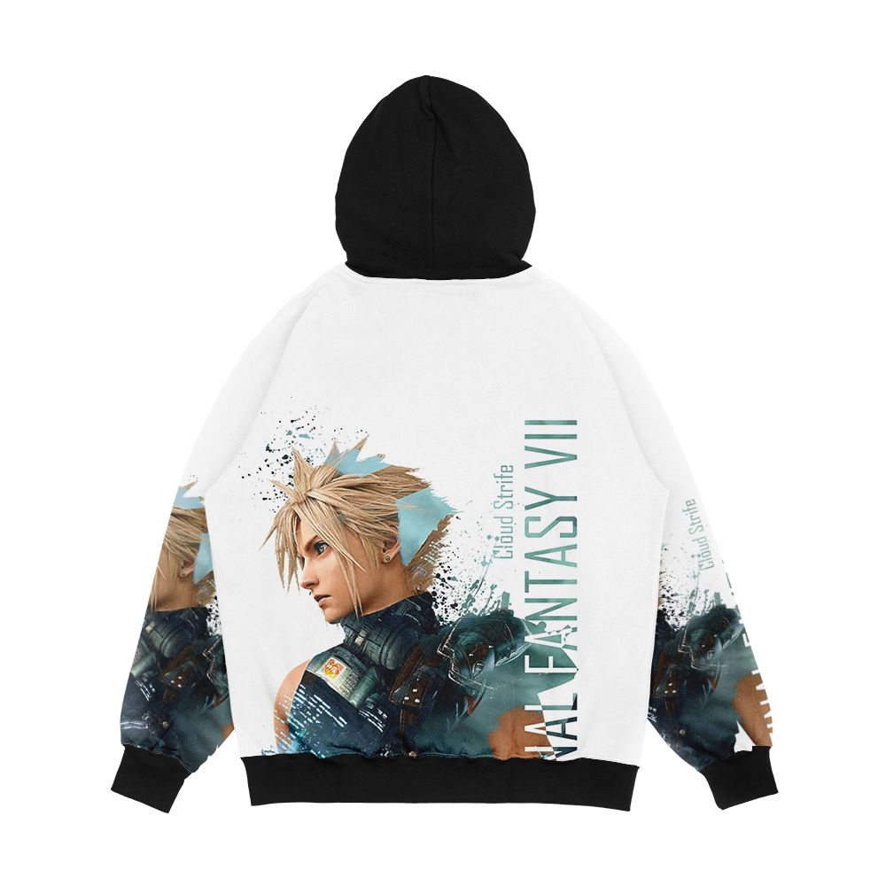 Cloud Strife Final Fantasy 7 Men's All-Over-Print Hoodie - Image 2