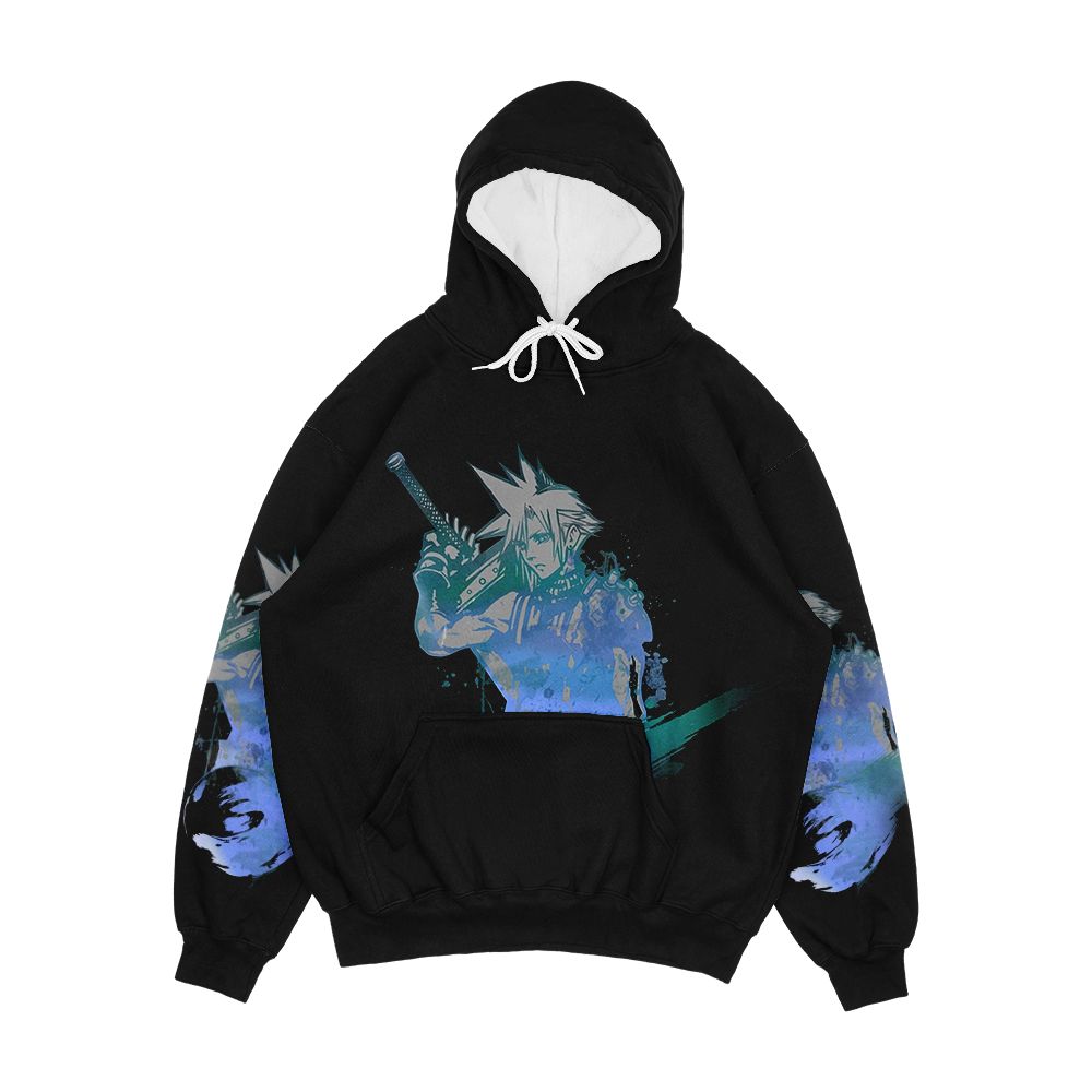 Cloud Strife Meteor Black Men's All-Over-Print Hoodie