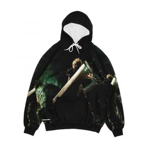 Cloud Strife Vs Shinra Remake Men's All-Over-Print Hoodie