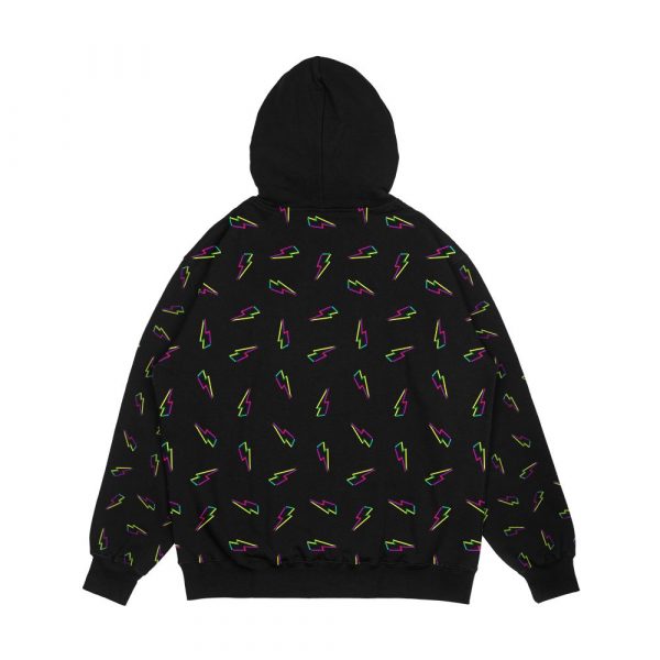 Cmyk Lightning Black Men's All-Over-Print Hoodie - Image 2