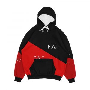 Cnt Fai Flag Federaci N Anarquista Iberica Confederaci N Nacional Del Trabajo Men's All-Over-Print Hoodie