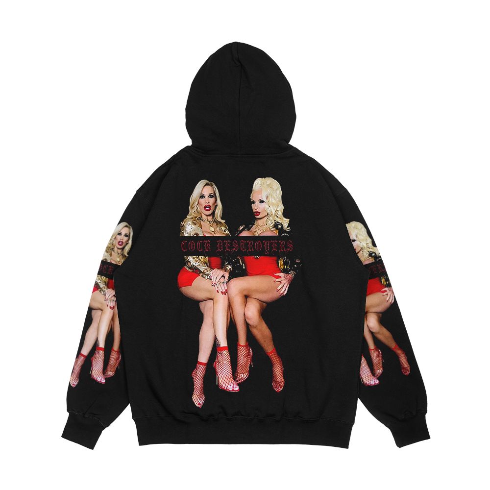 Cock Destroyers Rebecca More And Sophie Anderson Design 1 Men's All-Over-Print Hoodie - Image 2