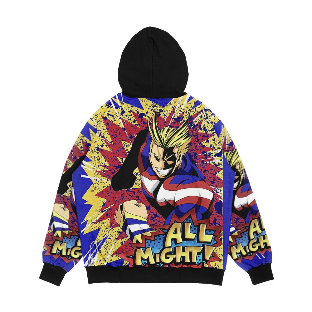 Color Pop All Might Men's All-Over-Print Hoodie - Image 2
