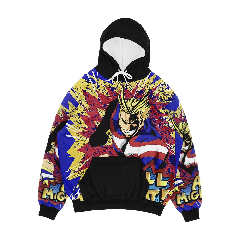 Color Pop All Might Men's All-Over-Print Hoodie