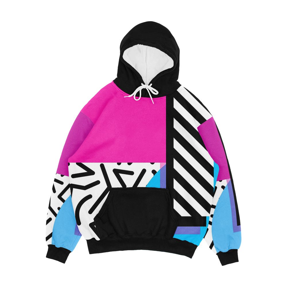 Colorful Retro Memphis Abstract Men's All-Over-Print Hoodie