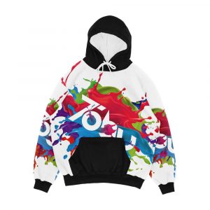 Colorful Tobu Splash Men's All-Over-Print Hoodie