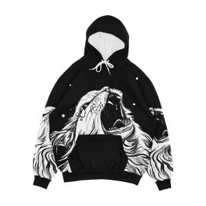 Colors Black Screaming Thurston Meme Cat Men's All-Over-Print Hoodie