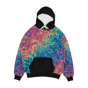 Colourful Chaos Men's All-Over-Print Hoodie