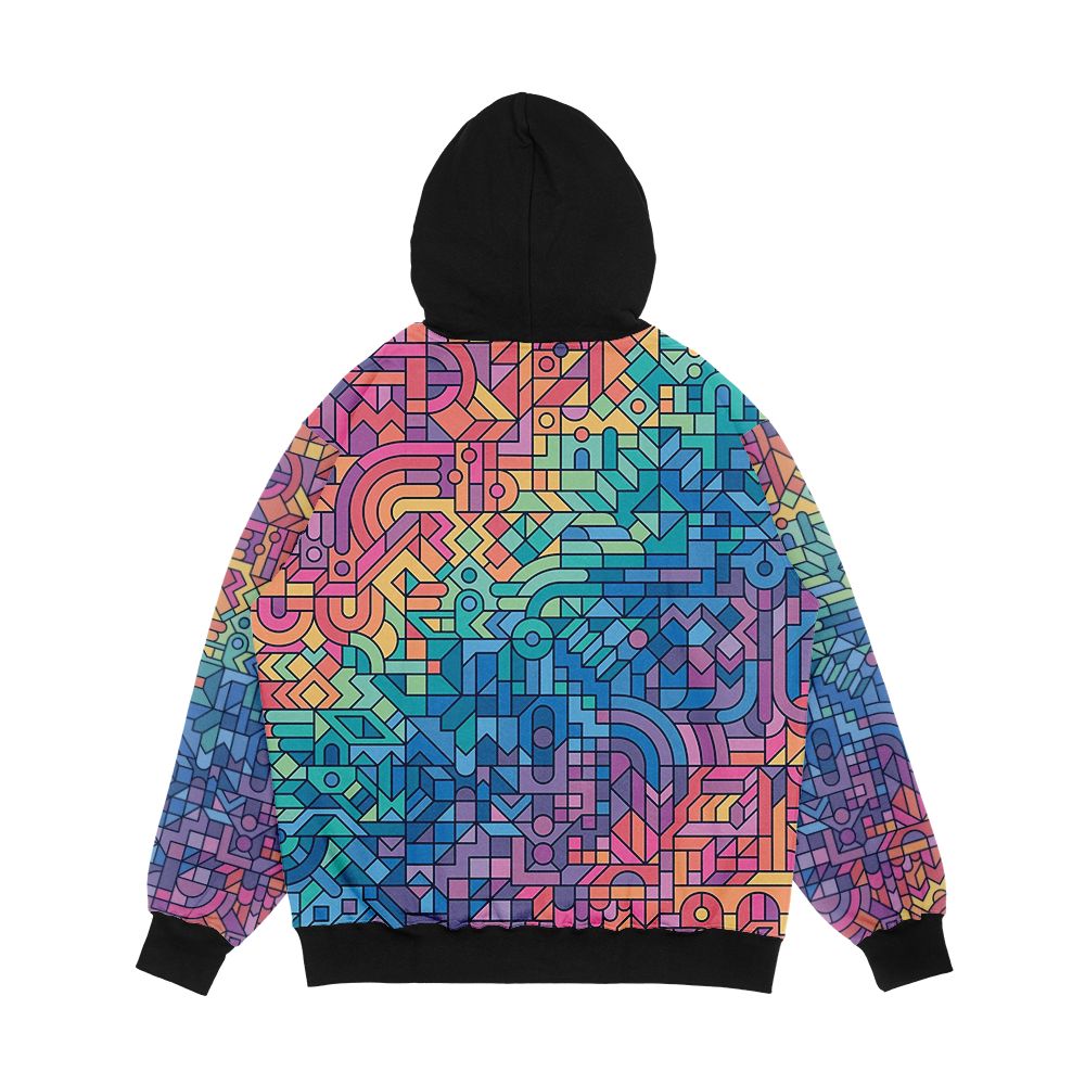 Colourful Chaos Men's All-Over-Print Hoodie - Image 2