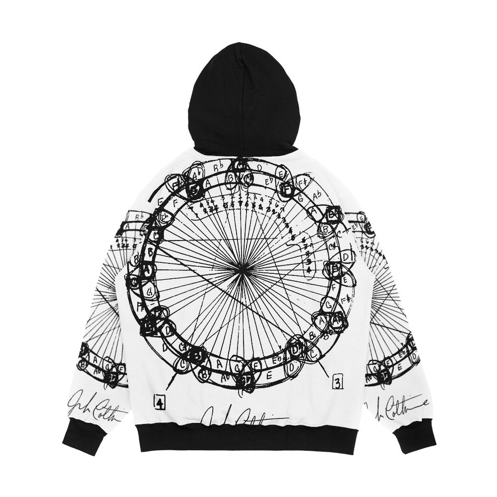 Coltrane Chord Changes Mandala Dark Design Men's All-Over-Print Hoodie - Image 2