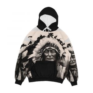 Comanche Chief Men's All-Over-Print Hoodie