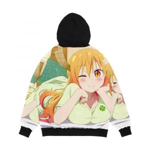 Alternative view of Comfy Dragon Men's All-Over-Print Hoodie