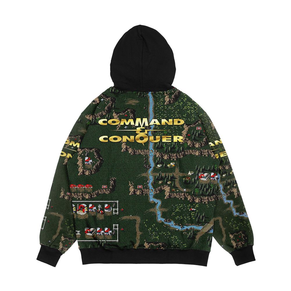 Command And Conquer 1 Tiberian Dawn Retro Dos Game Fan Print Men's All-Over-Print Hoodie - Image 2