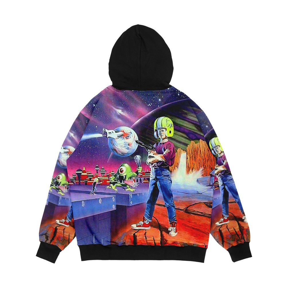 Commander Keen Retro Dos Game Fan Print Men's All-Over-Print Hoodie - Image 2